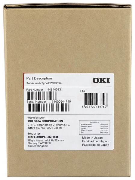 Original OKI 46844013 Toner Cyan