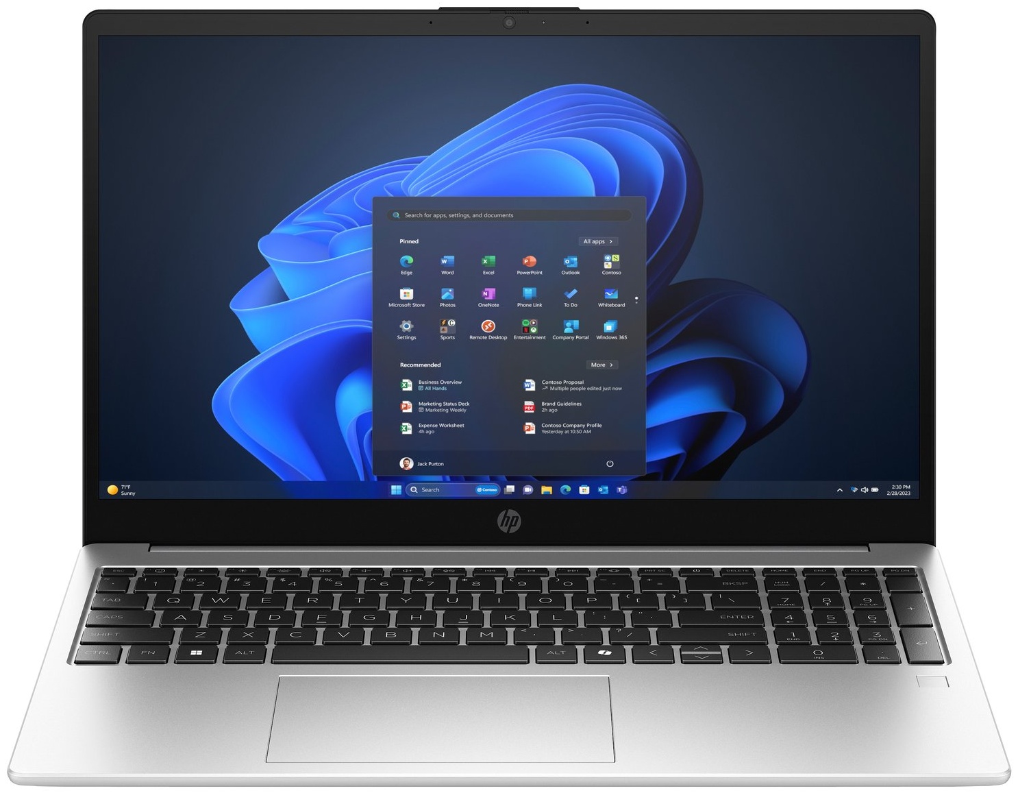 HP 250R G10 Laptop 15,6 Zoll | Intel Core 7 150U | 16 GB RAM | 512 GB SSD | Windows 11 Home