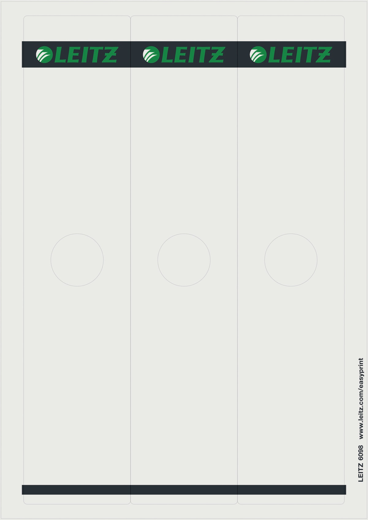 Leitz Ordneretiketten | Grau | für 8 cm Rücken | 75er-Pack