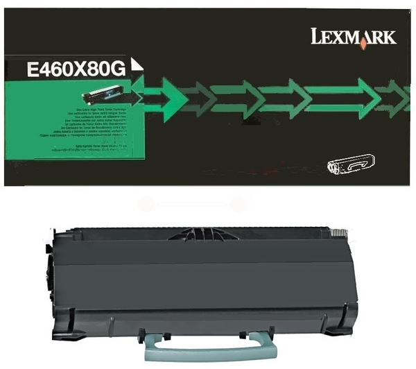 Original Lexmark E460X80G Toner Schwarz XXL