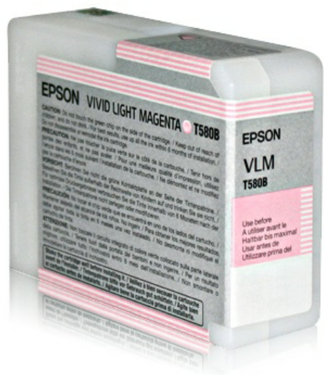 Original Epson T580B | C13T580B00 Tintenpatrone Vivid Light Magenta