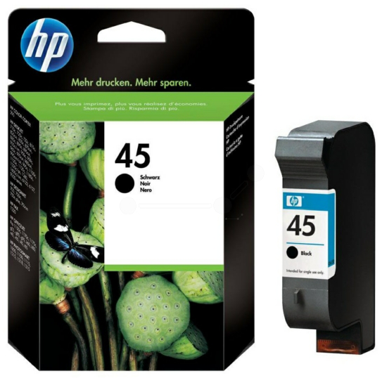 Original HP 45 | CG339A Tinte Schwarz ( 10 Stück )
