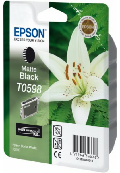 Original Epson T0598 | C13T05984010 matt Schwarz Tintenpatrone ( 2024 )