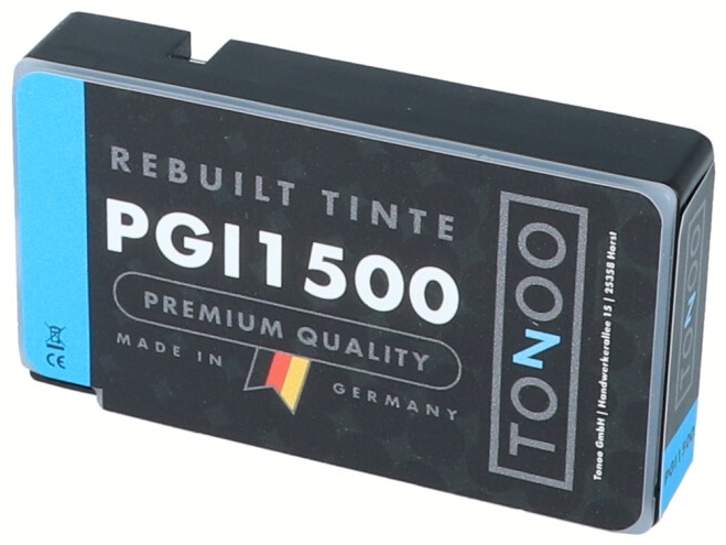 Tonoo® Tinte ersetzt Canon 9193B001 | PGI1500XLC Cyan XL