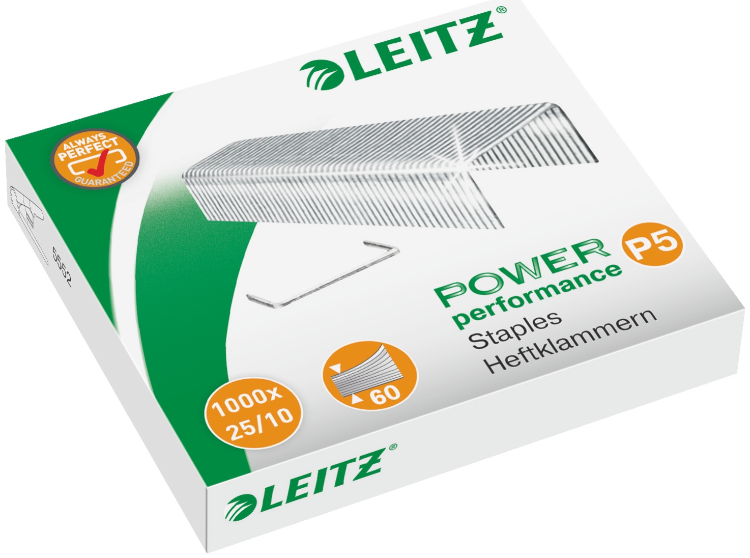 Leitz Heftklammern 5574 | 25/10 | 1000 Stück