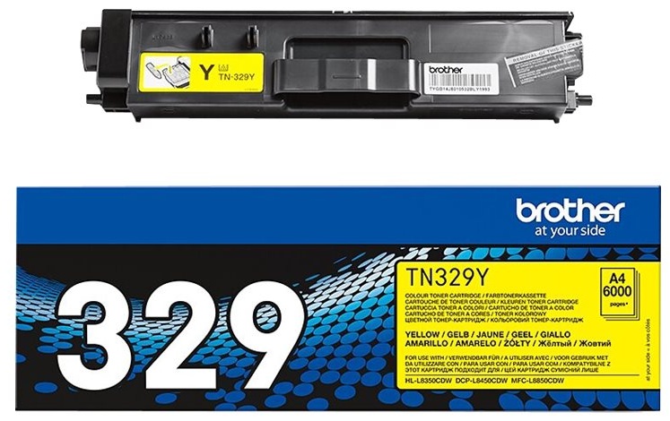 Original Brother TN329Y Toner Gelb XXL