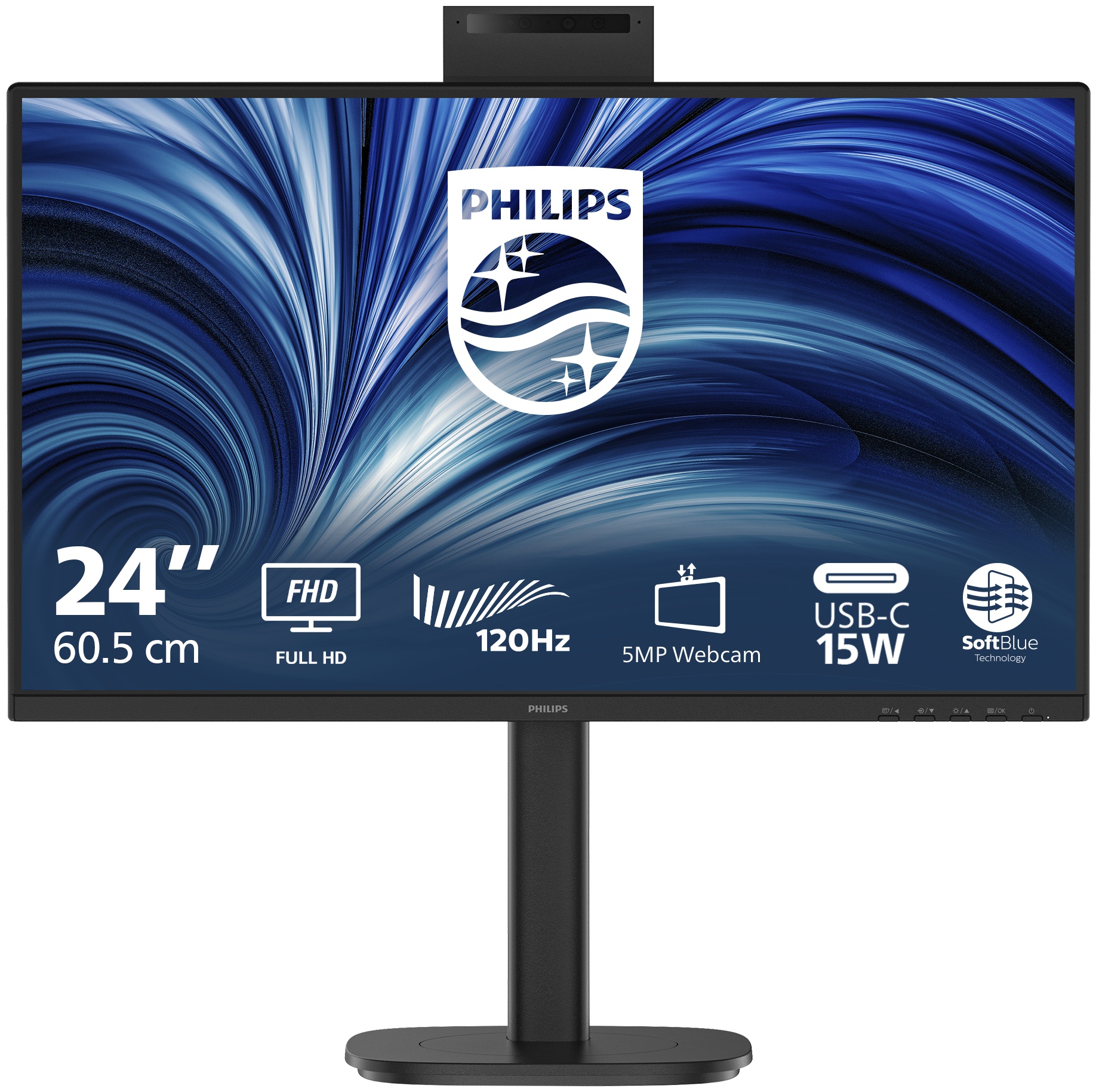 Philips 3000 series | 24B2N3200JH/00 Monitor 23,8 zoll | 60,5 cm | Full HD | 1920 x 1080 | Schwarz