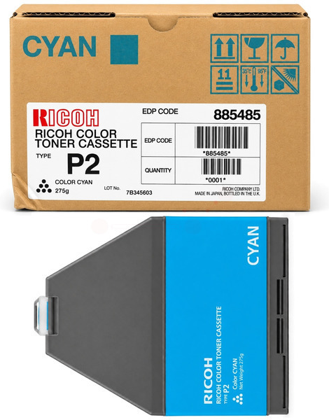 Original Ricoh Type P2C | 888238 Toner Cyan