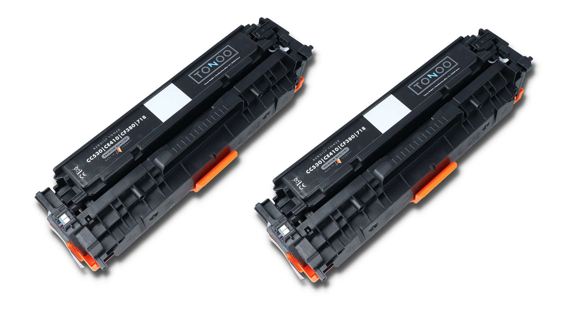 Tonoo® Toner ersetzt HP CC530AD | 304A Schwarz Doppelpack