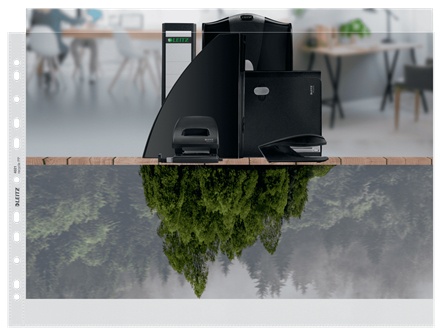 Leitz Prospekthülle recycle 4019 | DIN A3 quer | genarbt | 0,10 mm | 25er-Pack
