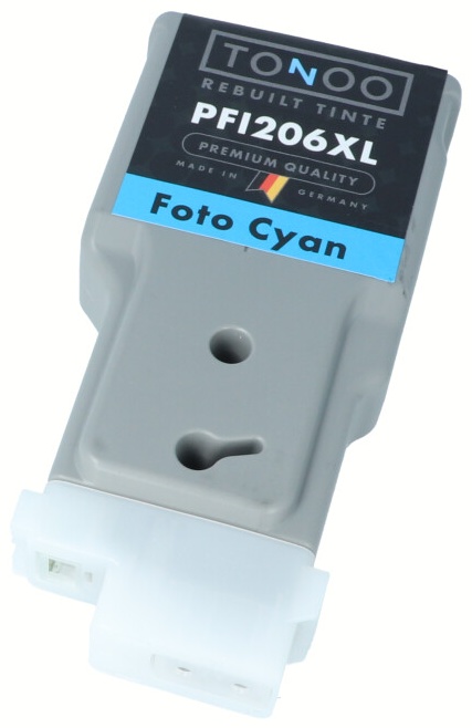 Tonoo® Tinte ersetzt Canon 5307B001 | PFI206PC Foto Cyan XL