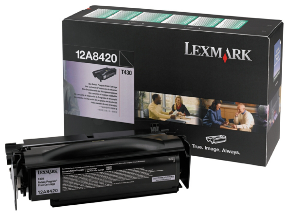 Original Lexmark 12A8420 Toner Schwarz