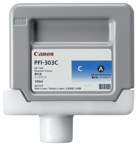 Original Canon PFI303C | 2959B001 Tinte Cyan