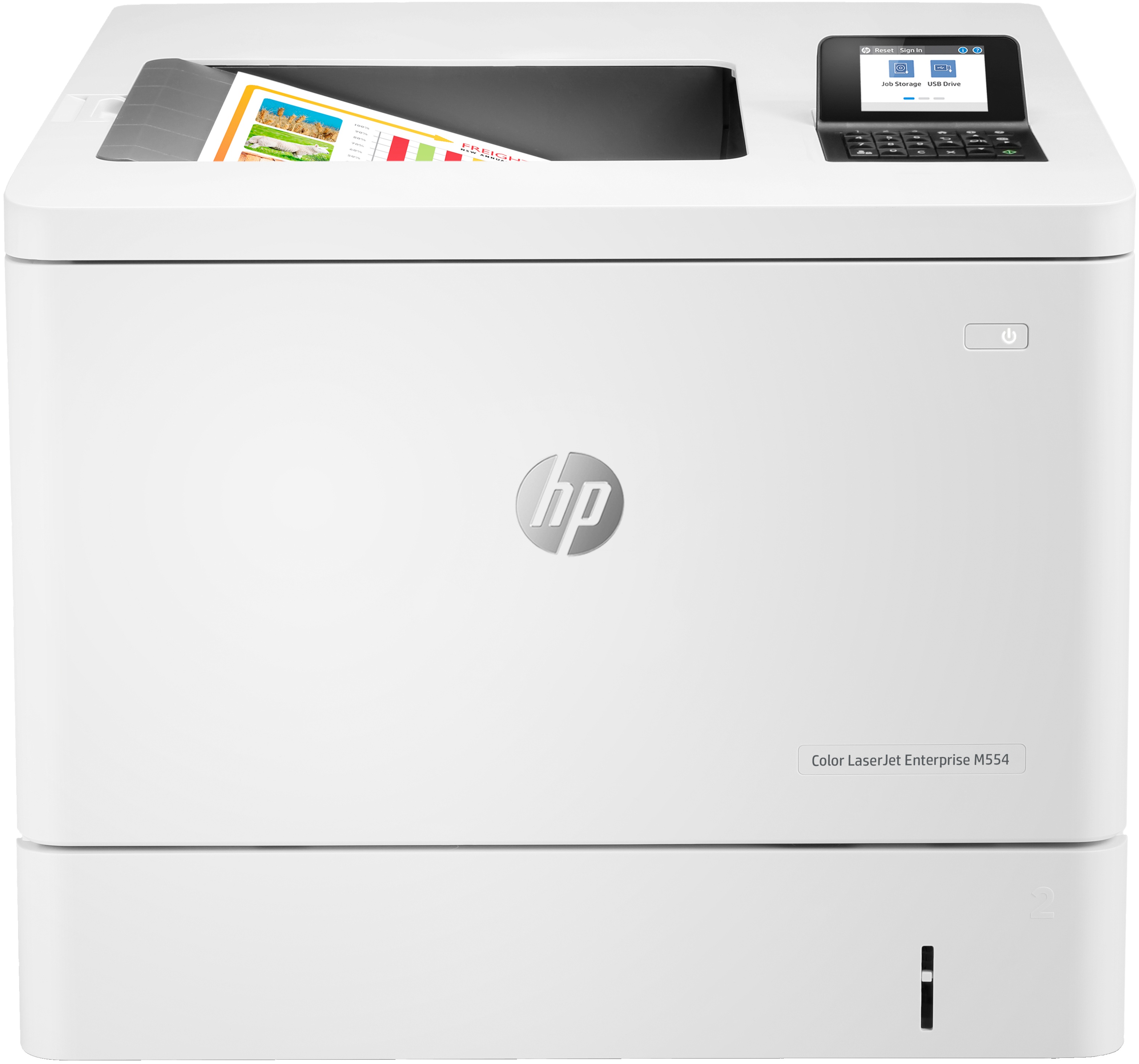 HP Color LaserJet Enterprise M554dn Farb Laser Drucker | A4 | 33 S./Min | Duplex
