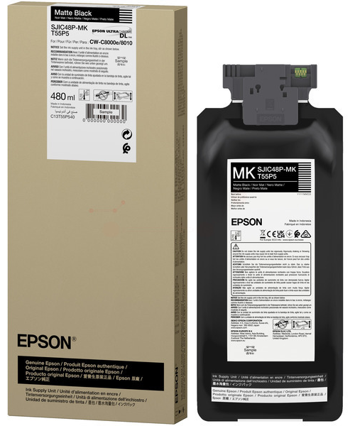 Original Epson SJIC48PMK | C13T55P540 Tintenpatrone Matt Schwarz