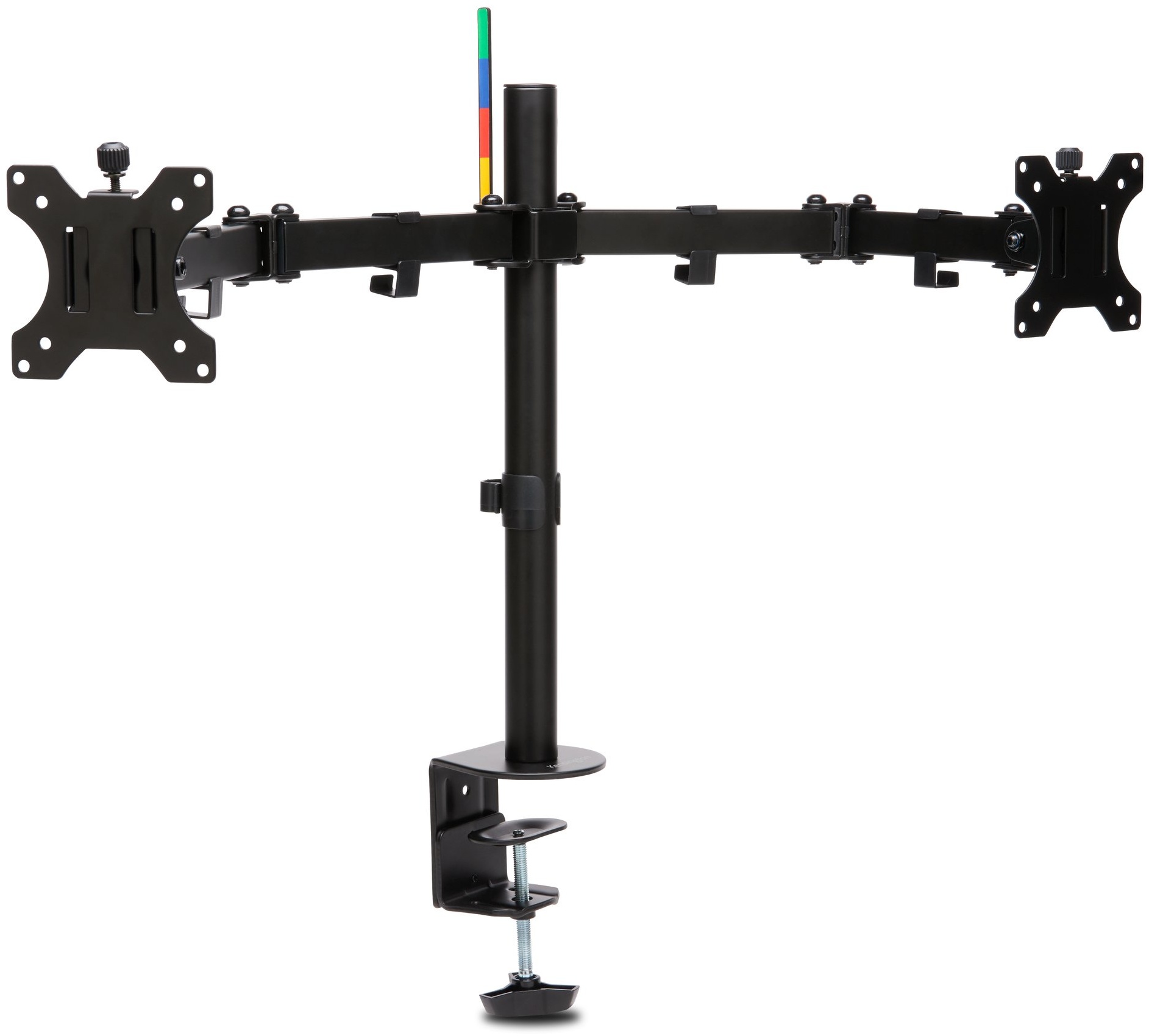Kensington SmartFit Ergo Verlängerter Dual Monitorarm | für 2 Monitore | bis 32" | bis 8 kg | Tischklemme | Schwarz
