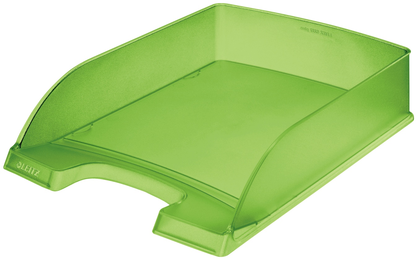 Leitz Briefablage Plus | DIN A4 | Grün/Transparent | Kunststoff