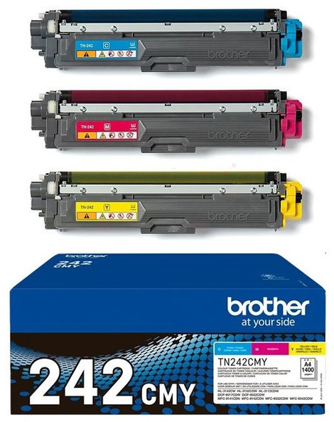 Original Brother TN242CMY Toner CMY Value Pack | 3 Stück ( B-Verpackung )