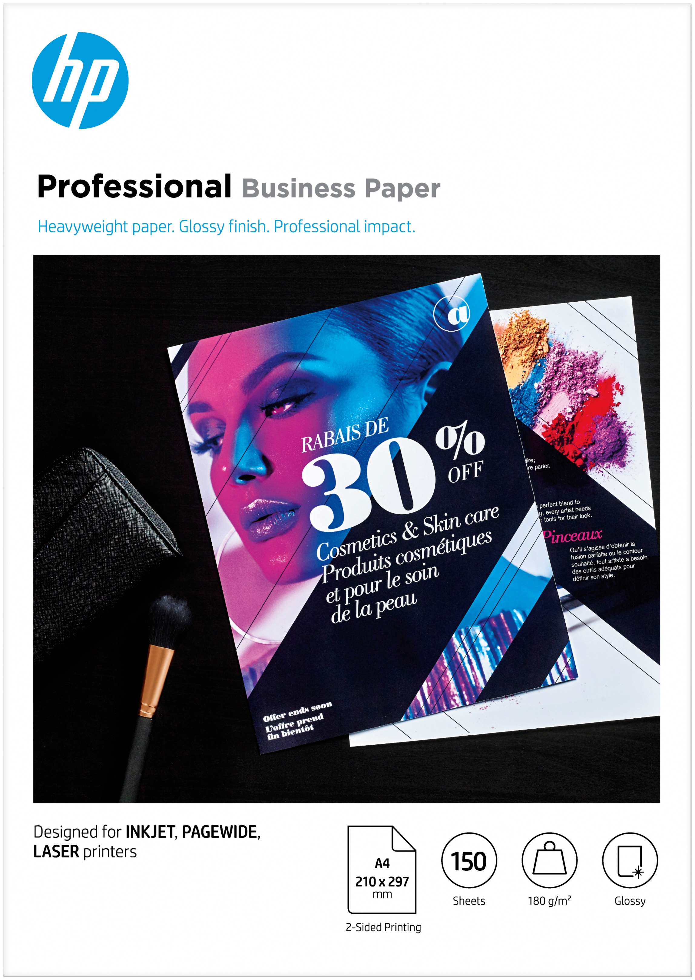 HP Fotopapier 3VK91A Glänzend | A4 | 180 g/m² | 150 Blatt