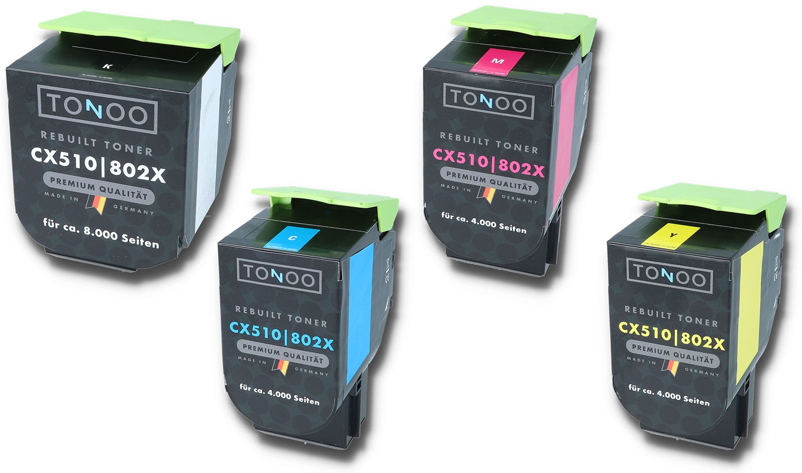 Tonoo® Toner ersetzt Lexmark CX510 Spar Set XXL