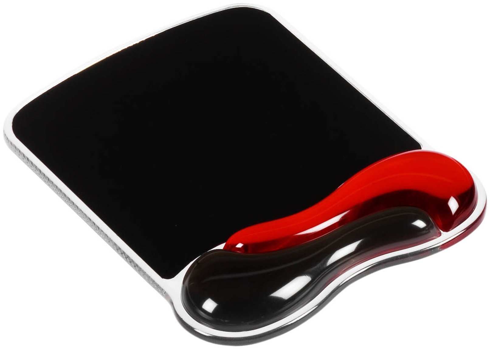 Kensington Duo Gel Mauspad mit Handballenauflage | Gel | Schwarz/Rot