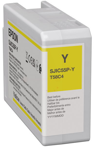 Original Epson SJIC55Y | C13T58C440 Tintenpatrone Gelb