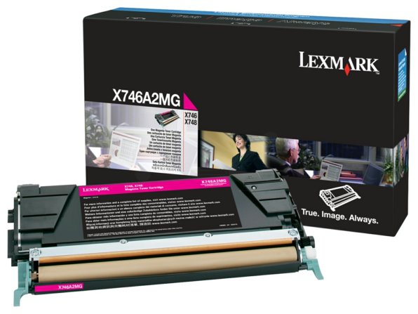 Original Lexmark X746A2MG Toner Magenta