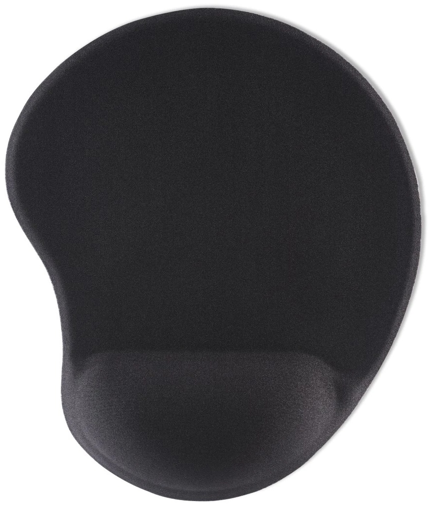 Hama Ergonomic Mauspad mit Handballenauflage | 22 × 26 cm | Memory-Schaum | Schwarz