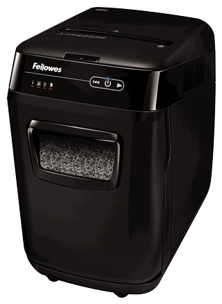 Fellowes AutoMax 200M Aktenvernichter | P-5 Mikroschnitt | 200 Blatt Autofeed | 32 l | Schwarz