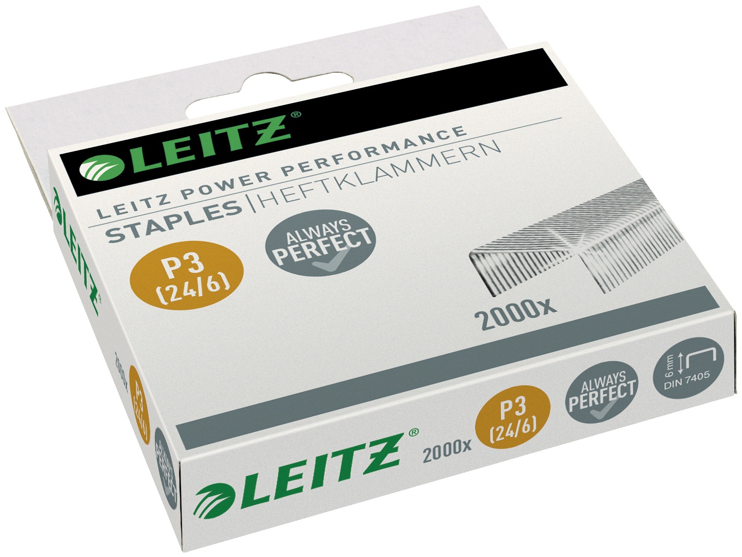 Leitz Heftklammern | 24/6 | 2000 Stück