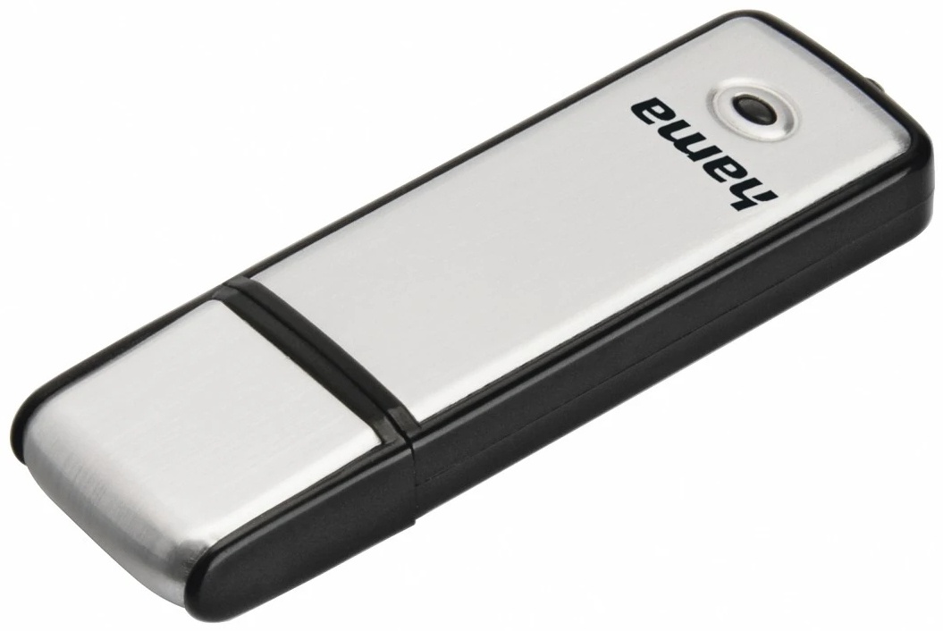 Hama Fancy USB-Stick | 128 GB | USB 2.0 (USB-A) | 6 MB/s | Schwarz/Silber