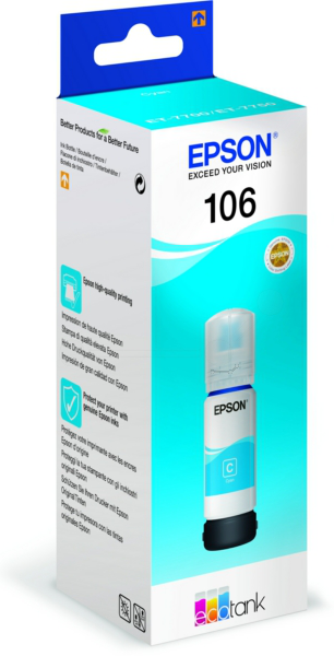 Original Epson 106 | C13T00R240 Tintenflasche Cyan