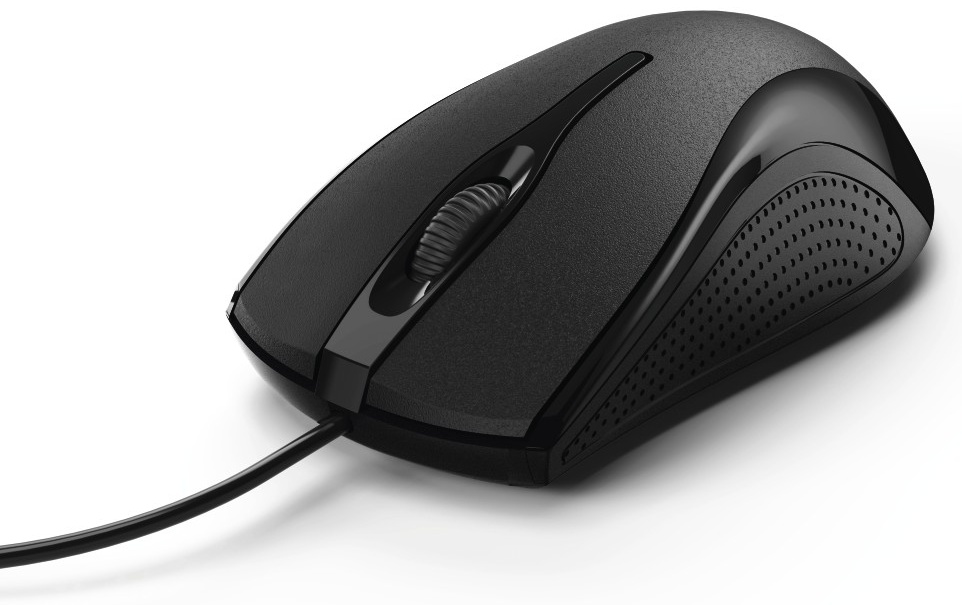 Hama MC-200 Maus | Kabel (USB) | 3 Tasten | 1000 dpi | Rechtshänder | Schwarz