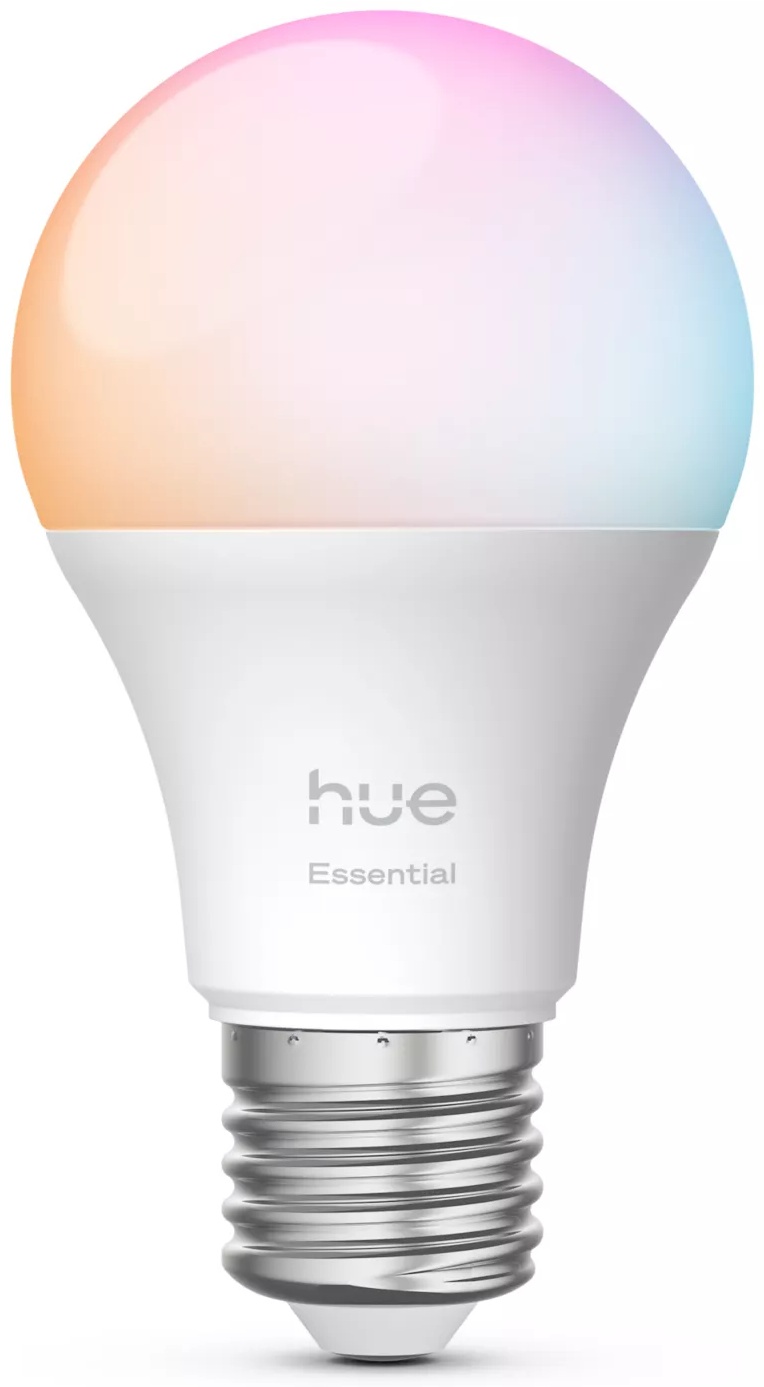 Philips Hue Essential A60 Glühbirne | E27 | Farbig | Weiß