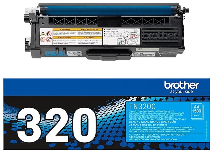 Original Brother TN320C Toner Cyan