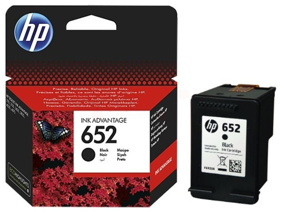 Original HP 652 | F6V25AE Tinte Schwarz