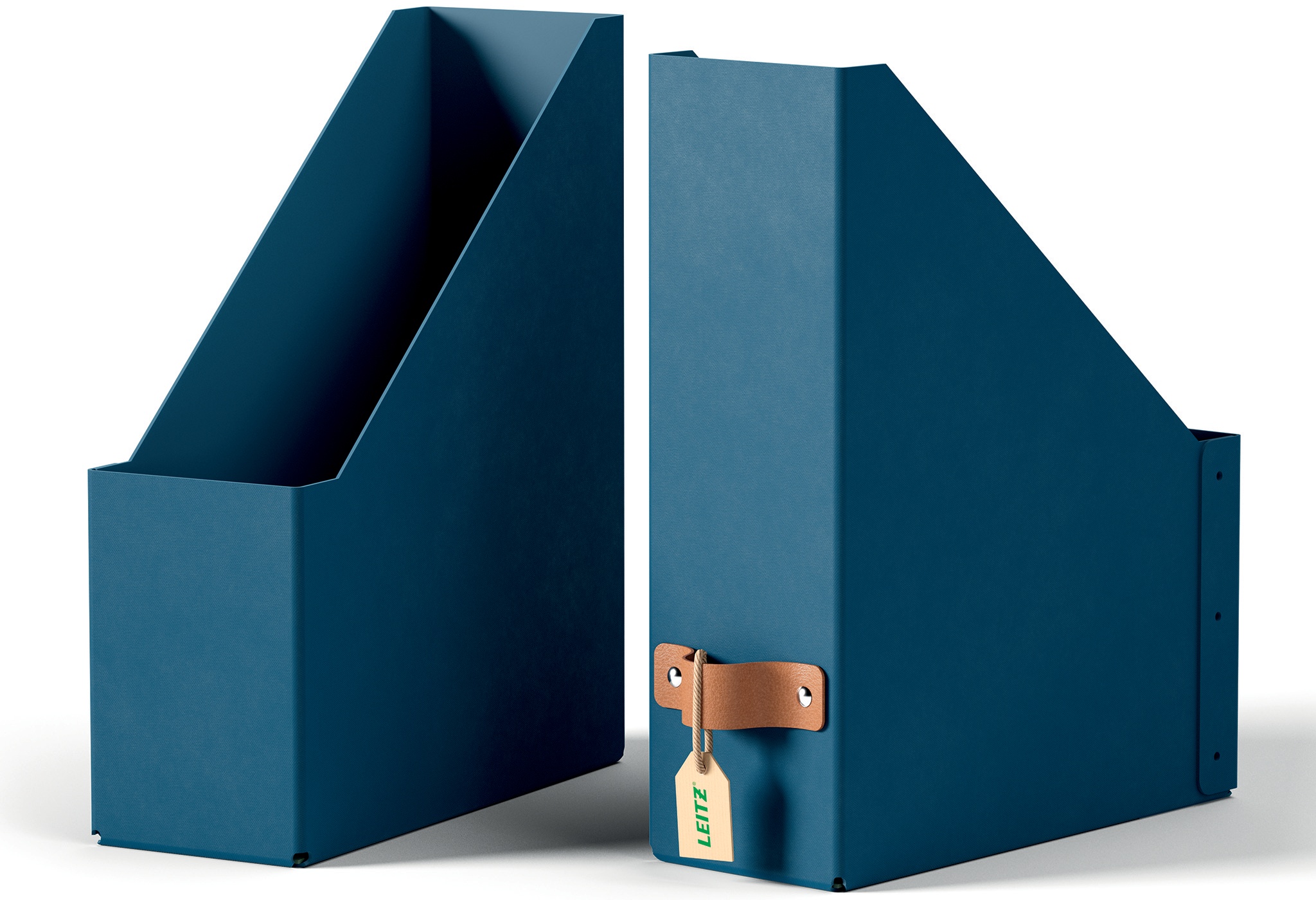 Leitz Stehsammler Puro | DIN A4 | Karton | Blau | 2er-Pack