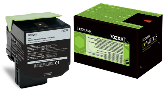 Original Lexmark 702XK | 70C2XK0 | 70C2XKE Toner Schwarz XXL