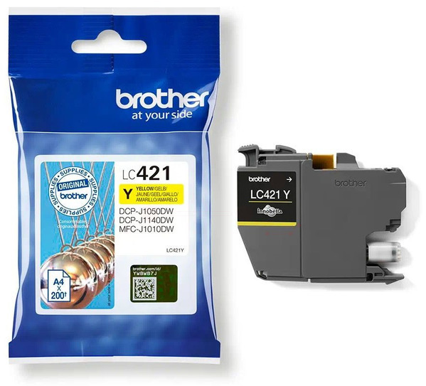 Original Brother LC421Y Tinte Gelb