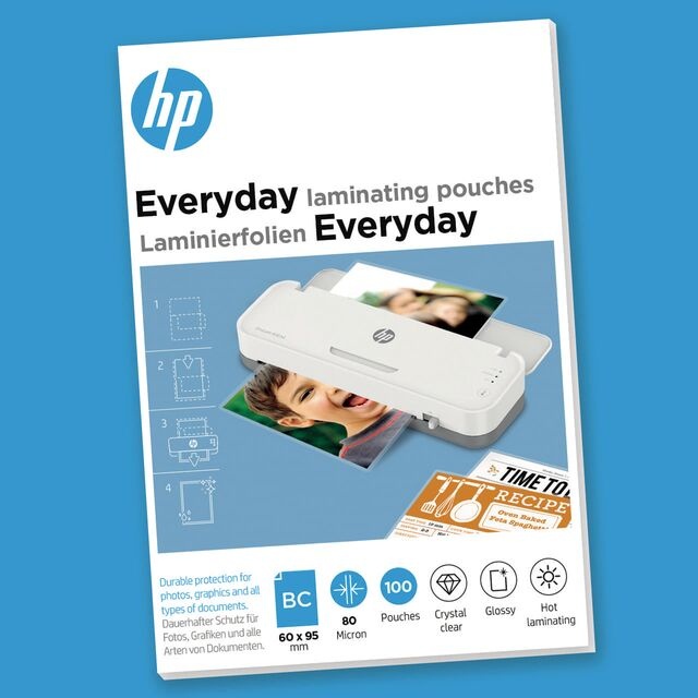 HP Everyday Laminierfolien Visitenkarte | 80 µm | glänzend | 100 Stück