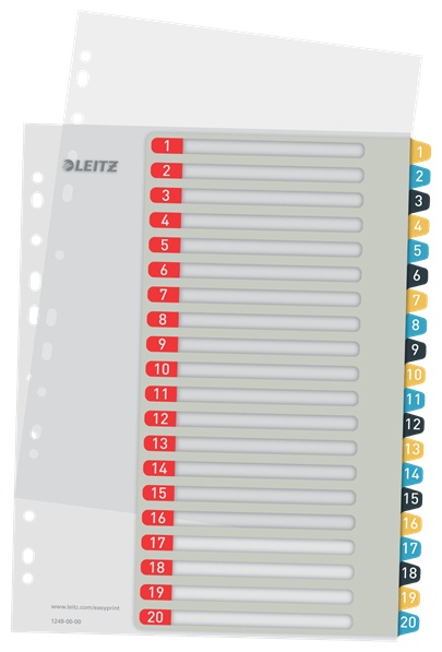 Leitz Register Cosy | DIN A4+ | 1-20 · 20-teilig