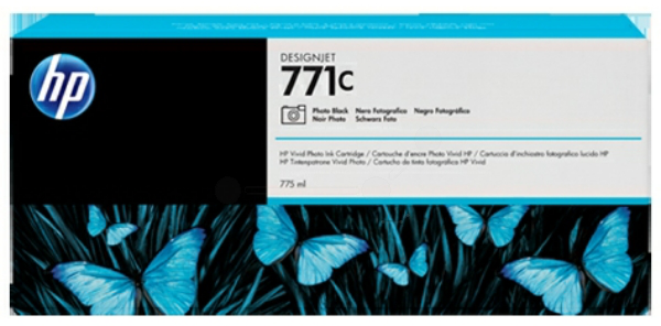 Original HP 771C | B6Y13A Tinte Foto Schwarz