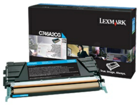 Original Lexmark C746A3CG Toner Cyan