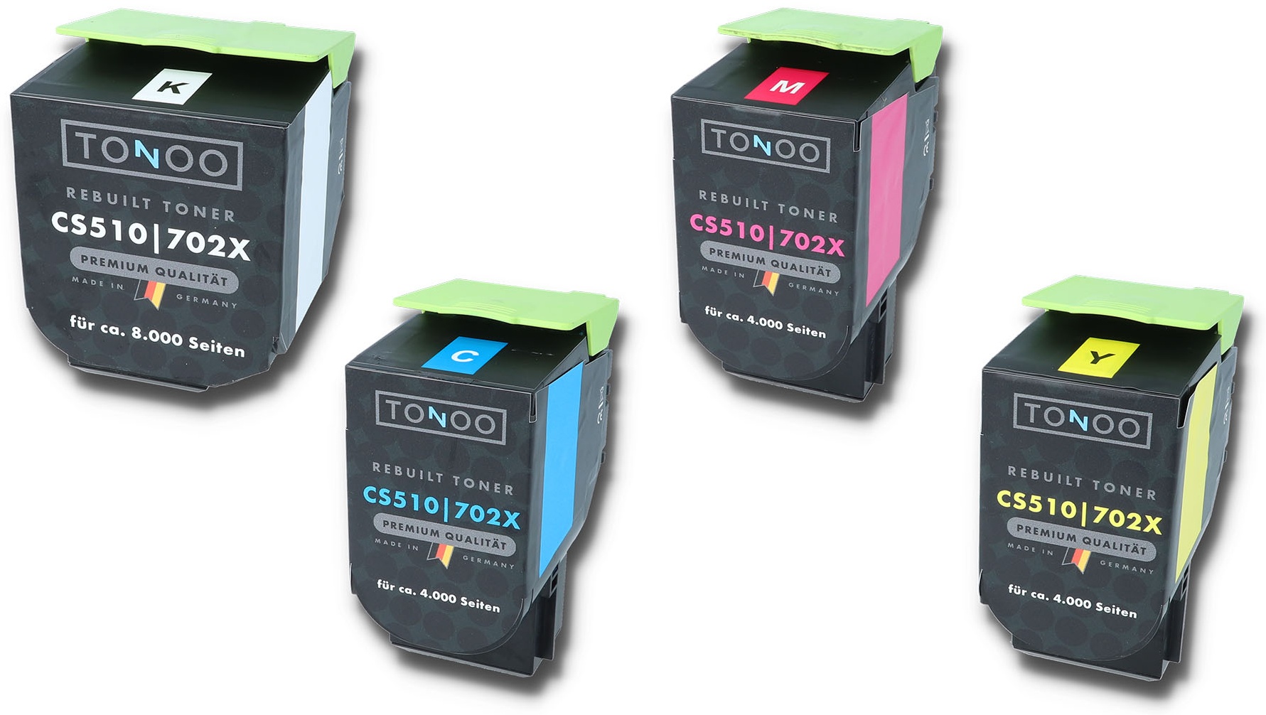Tonoo® Toner ersetzt Lexmark CS510de | CS510dte Spar Set XXL