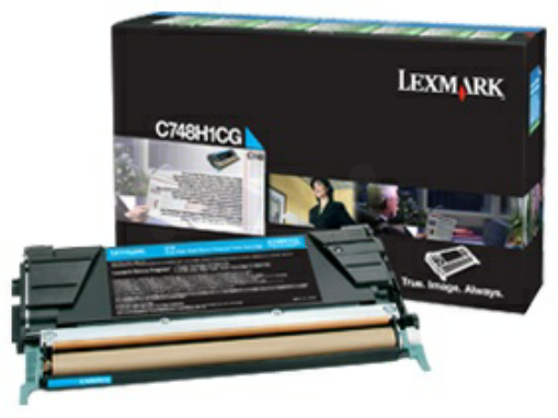 Original Lexmark C748H3CG Toner Cyan XL