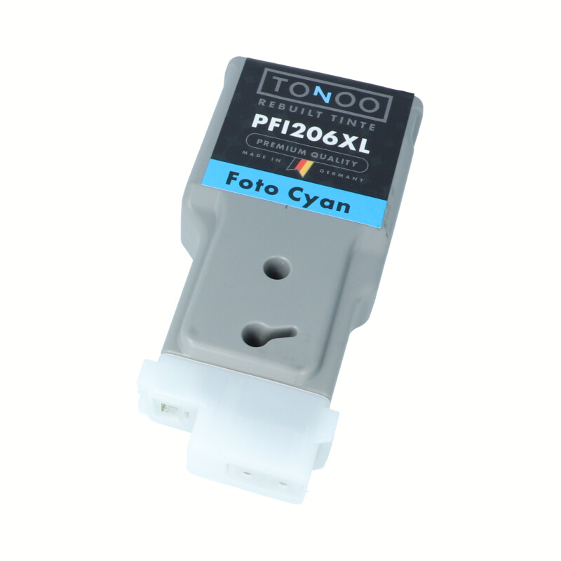 Tonoo® Tinte ersetzt Canon 5307B001 | PFI206PC Foto Cyan XL