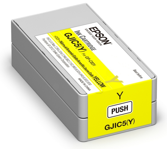 Original Epson GJIC5(Y) | C13S020566 Tintenpatrone Gelb