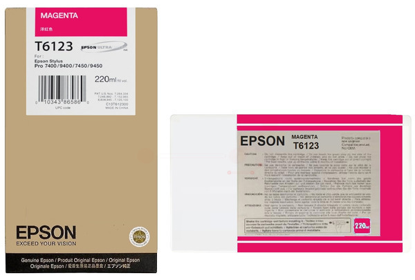 Original Epson T6123 | C13T612300 Tintenpatrone Magenta