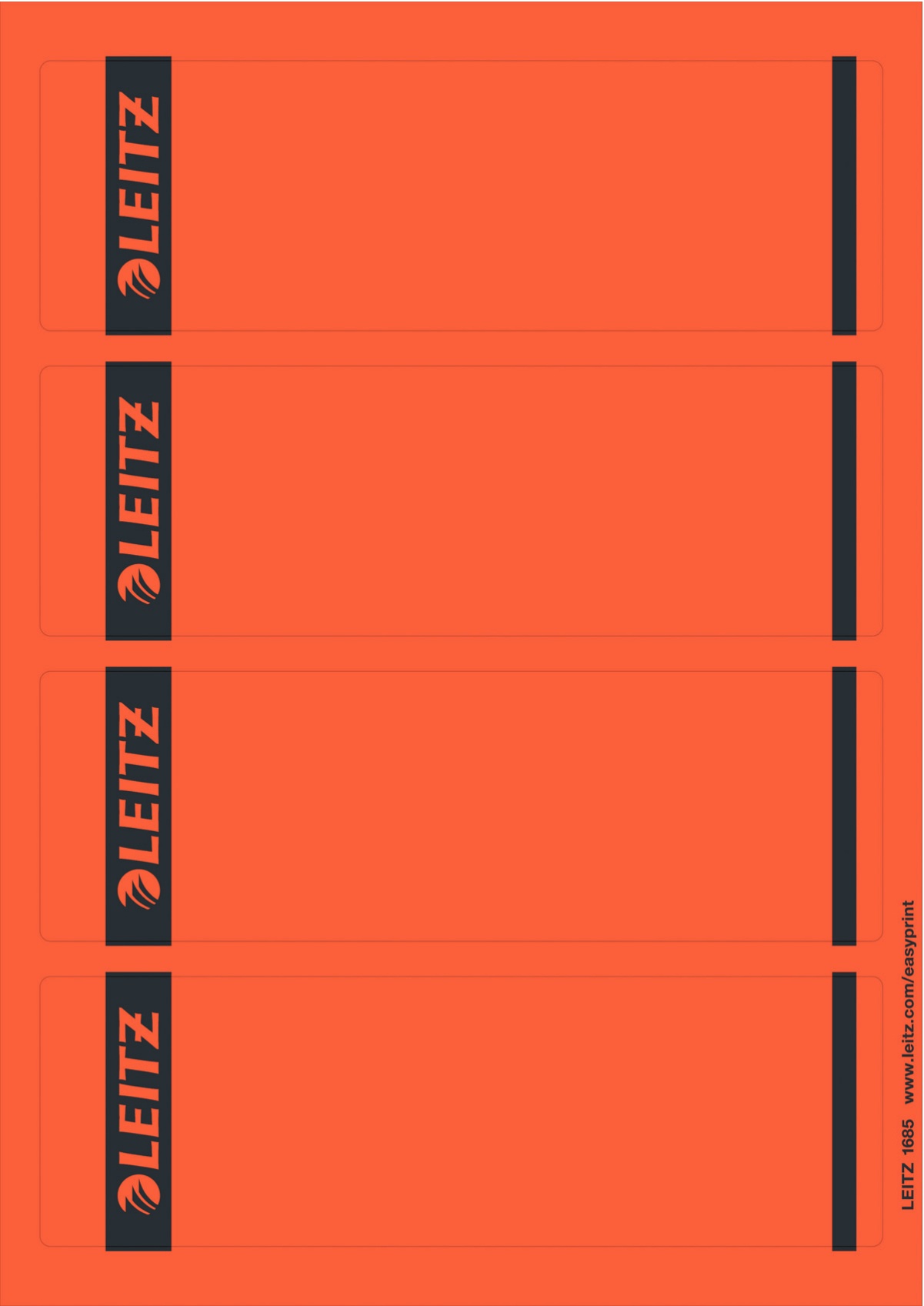 Leitz Ordneretiketten 1685 | Rot | 100er-Pack