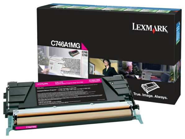 Original Lexmark C746A1MG Toner Magenta
